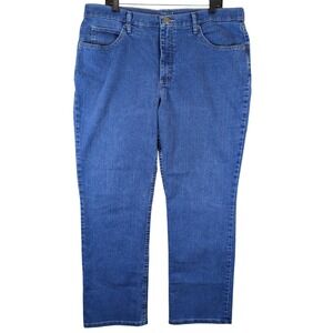 Lee‎ Riders Indigo Relaxed Fit Jeans Classic Denim Everyday Wear Size 18 M